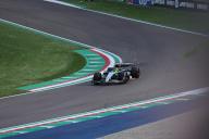 17th May 2024; Autodromo Enzo e Dino Ferrari, Imola, Italy; FIA Formula 1 Emilia Romagna Grand Prix 2024; Free Practice Day; Lewis Hamilton with sparks through the chicane