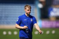 18th May 2024; Dens Park, Dundee, Scotland: Scottish Premiership Football, Dundee versus Kilmarnock; Gary Mackay-Steven of Kilmarnock inspects the pitch before the match