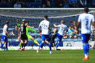 18th May 2024; Dens Park, Dundee, Scotland: Scottish Premiership Football, Dundee versus Kilmarnock; Gary Mackay-Steven of Kilmarnock scores the opening goal of the match for 1-0 in the 24th minute