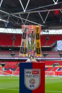 18th May 2024; Wembley Stadium, London, England; EFL League One Play Off Football Final, Bolton Wanderers versus Oxford United; Sky Bet League One Play-off winners trophy on display pre