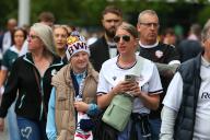 18th May 2024; Wembley Stadium, London, England; EFL League One Play Off Football Final, Bolton Wanderers versus Oxford United; Bolton Wanderers fans arriving at the stadium ahead of the match on Olympic Way