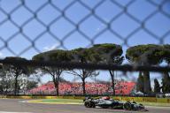 18th May 2024; Autodromo Enzo e Dino Ferrari, Imola, Italy; FIA Formula 1 Emilia Romagna Grand Prix 2024; Qualifying Day; George Russell of Great Britain driving for Mercedes AMG Petronas F1