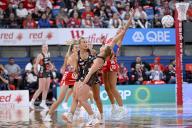 19th May 2024; Ken Rosewall Arena, Sydney, NSW, Australia: Suncorp Super Netball , New South Wales Swifts versus Giants Netball; Sam Winders of the Giants and Lili Gotman-Brown of the NSW Swifts compete for the high