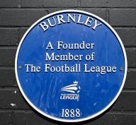 19th May 2024; Turf Moor, Burnley, Lancashire, England; Premier League Football, Burnley versus Nottingham Forest; a Plaque to highlight Burnley fc as a Fonder member of the football league
