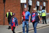 19th May 2024; Selhurst Park, Selhurst, London, England; Premier League Football, Crystal Palace versus Aston Villa; Crystal Palace fans arriving at the stadium ahead of the match