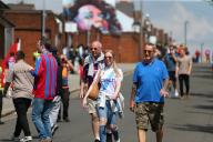 19th May 2024; Selhurst Park, Selhurst, London, England; Premier League Football, Crystal Palace versus Aston Villa; Crystal Palace fans arriving at the stadium ahead of the match