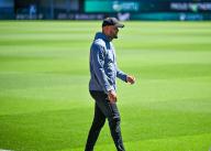 19th May 2024; Turf Moor, Burnley, Lancashire, England; Premier League Football, Burnley versus Nottingham Forest; Manager of Burnley Vincent Kompany looks over the pitch pre game