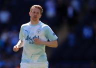19th May 2024; Etihad Stadium, Manchester, England; Premier League Football, Manchester City versus West Ham United; Kevin de Bruyne of Manchester City during the pre match warm