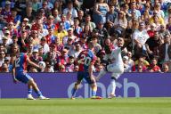 19th May 2024; Selhurst Park, Selhurst, London, England; Premier League Football, Crystal Palace versus Aston Villa; Moussa Diaby of Aston Villa shoots at goal