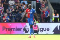 19th May 2024; Selhurst Park, Selhurst, London, England; Premier League Football, Crystal Palace versus Aston Villa; Jean-Philippe Mateta of Crystal Palace celebrates his goal in the 9th minute for 1-0