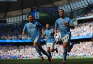 19th May 2024; Etihad Stadium, Manchester, England; Premier League Football, Manchester City versus West Ham United; Phil Foden of Manchester City celebrates after scoring for 2-0 after 18 minutes