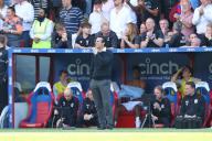 19th May 2024; Selhurst Park, Selhurst, London, England; Premier League Football, Crystal Palace versus Aston Villa; Aston Villa manager Unai Emery in the 69th minute after his side concede 5-0