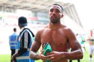19th May 2024; Gtech Community Stadium, Brentford, London, England; Premier League Football, Brentford versus Newcastle United; Callum Wilson of Newcastle United gives a fan his shirt after the 2-4
