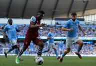 19th May 2024; Etihad Stadium, Manchester, England; Premier League Football, Manchester City versus West Ham United; Mohammed Kudus of West Ham United takes on Josko Gvardiol of Manchester
