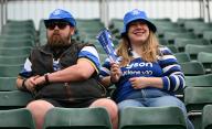 1st June 2024, The Recreation Ground, Bath, Somerset, England; Gallagher Premiership Rugby, Play-Off, Bath versus Sale Sharks; Bath fans await the start of the