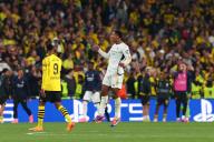 1st June 2024; Wembley Stadium, London, England; UEFA Champions League Football Final, Borussia Dortmund versus Real Madrid; Jude Bellingham of Real Madrid celebrates the goal from Vini Jnr. to make the score 2-0 in the 83rd