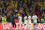 1st June 2024; Wembley Stadium, London, England; UEFA Champions League Football Final, Borussia Dortmund versus Real Madrid; Daniel Carvajal of Real Madrid celebrates after he scored for 0-1 in the 74th