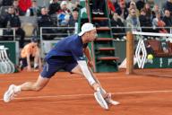1st June 2024: Roland Garros, Paris, France: 2024 French Open Tennis tournament, Day 7: Tallon Griekspoor (ned) comes to the net against Alexander Zverev (deu