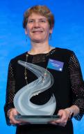Winner American chemist Carolyn Bertozzi pictured at the award ceremony for the biannual 
