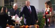 Washington, DC 2018/11/20 President Donald Trump pardons a turkey named 