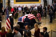 Washington, DC 2018/12/04 People payng their respects to President H.W. Bush in the rotunda of the United States Capitol. Photo by Dennis