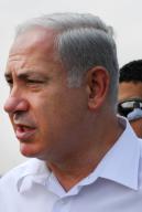 KIRYAT GAT, ISR - AUG 08 2009:Prime Minister of Israel Binymain Bibi Netanyahu.Since December 2016, Netanyahu has been under investigation for corruption by Israeli police and prosecutors