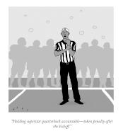 “Holding superstar quarterback accountable—token penalty after the kickoff
