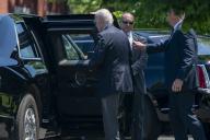 United States President Joe Biden enters his limo after stepping off Marine One at Fort Lesley J. McNair in Washington, DC, USA, 13 May 2024. President Biden is returning to Washington from Rehoboth Beach, Delaware. Credit: Shawn Thew / Pool via