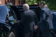 United States President Joe Biden enters his limo after stepping off Marine One at Fort Lesley J. McNair in Washington, DC, USA, 13 May 2024. President Biden is returning to Washington from Rehoboth Beach, Delaware. Credit: Shawn Thew / Pool via