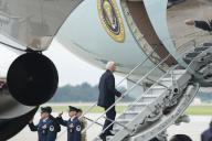 United States President Joe Biden boards Air Force One at Joint Base Andrews, MD, headed to Atlanta, GA to participate in campaign events, May 18, 2024. Credit: Chris Kleponis / Pool via