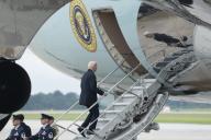 United States President Joe Biden boards Air Force One at Joint Base Andrews, MD, headed to Atlanta, GA to participate in campaign events, May 18, 2024. Credit: Chris Kleponis / Pool via