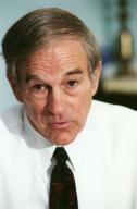 9/00/99 PAUL--Rep. Ron Paul R-Texas in his office. CONGRESSIONAL QUARTERLY PHOTO BY SCOTT J.