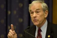 WASHINGTON DC - January 5: Rep. Ron Paul R-Texas pushes for less regulation and attacks Social Security as a Ponzi Scheme during a House Financial Services Committee meeting entitled "The Madoff Ponzi Scheme and the Need for Regulatory Reform." (...