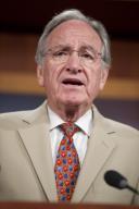 WASHINGTON DC - July 20: ]Sen. Tom Harkin D-Iowa \during a news conference on the House Republican cut cap and balance plan to resolve debt ceiling negotiations. (Photo by Scott J. Ferrell/Congressional Quarterly)