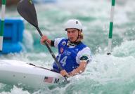 April 27, 2024:.Marcella Altman competes in the US Olympic Team Trials for Kayak Slalom at Riversport in Oklahoma City, OK. Ron Lane (Credit Image: Â Ron Lane\/Cal Sport Media