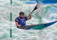 April 27, 2024:.Ashley Nee competes in the US Olympic Team Trials for Kayak Slalom at Riversport in Oklahoma City, OK. Ron Lane (Credit Image: Â Ron Lane\/Cal Sport Media