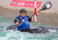 April 27, 2024:.Ashley Nee competes in the US Olympic Team Trials for Kayak Slalom at Riversport in Oklahoma City, OK. Ron Lane (Credit Image: Â Ron Lane\/Cal Sport Media