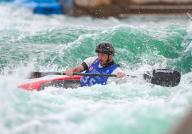 April 27, 2024:.Ethan Van Horn competes in the US Olympic Team Trials for Kayak Slalom at Riversport in Oklahoma City, OK. Ron Lane (Credit Image: Â Ron Lane\/Cal Sport Media