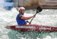 April 27, 2024:.Tyger Vallrath competes in the US Olympic Team Trials for Kayak Slalom at Riversport in Oklahoma City, OK. Ron Lane (Credit Image: Â Ron Lane\/Cal Sport Media