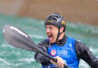 April 27, 2024:.Ethan Watt competes in the US Olympic Team Trials for Kayak Slalom at Riversport in Oklahoma City, OK. Ron Lane (Credit Image: Â Ron Lane\/Cal Sport Media