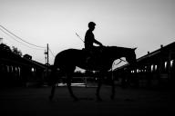 April 28, 2024, Louisville, Kentucky, USA: Scenes from the backside as things ramp up for the 150th Kentucky Derby Week at Churchill Downs in Louisville, Kentucky on April 28, 2024 Carlos J. Calo\/Eclipse Sportswire\/CSM(Credit Image: Carlos J. Calo\/Cal Sport Media