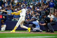 April 29, 2024: Wisconsin native Tampa Bay Rays catcher Ben Rortvedt (30) catches a third strike during the game between the Milwaukee Brewers and the Tampa Bay Rays at American Family Field in Milwaukee, WI. Darren Lee\/CSM (Credit Image: Darren Lee\/Cal Sport Media