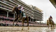 April 3, 2017, Louisville, Ky, USA: Thorpedo Anna (5), ridden by Brian Hernandez, wins the Kentucky Oaks on Kentucky Oaks Day at Churchill Downs in Louisville, Kentucky on May 3, 2024. photo by Scott Serio\/Eclipse Sportswire\/CSM(Credit Image: Sgs\/Cal Sport Media