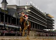 May 3, 2024, Louisville, Ky, USA: Thorpedo Anna (5), ridden by Brian Hernandez, wins the Kentucky Oaks on Kentucky Oaks Day at Churchill Downs in Louisville, Kentucky on May 3, 2024. photo by Alex Evers\/Eclipse Sportswire\/CSM(Credit Image: Alex Evers\/Cal Sport Media