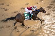 May 3, 2024, Louisville, Ky, USA: Thorpedo Anna, ridden by Brian Hernandez Jr., wins the Kentucky Oaks Stakes on Kentucky Oaks Day at Churchill Downs in Louisville, Kentucky on May 3, 2024. photo by Jon Durr\/Eclipse Sportswire\/CSM(Credit Image: Jon Durr\/Cal Sport Media
