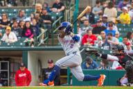 May 3rd, 2024: Syracuse Mets infielder Luisangel Acuna (2) takes a swing in a game against the Rochester Red Wings. The Rochester Red Wings hosted the Syracuse Mets in an International League game at Innovative Field in Rochester, New York. (Jonathan Tenca\/CSM) (Credit Image: Â Jonathan Tenca\/Cal Sport Media