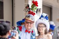 May 4, 2024, Louisville, Ky, USA: Scenes from Kentucky Derby Day at Churchill Downs in Louisville, Kentucky on May 4, 2024. Photo by Scott Serio \/Eclipse Sportswire\/CSM.(Credit Image: Scott Serio\/Cal Sport Media