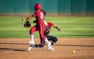 May 10 2024 Palo Alto CA U.S.A. Stanford outfielder Kaitlyn Lim (21) runs into Utah infielder Shonty Passi (11). Kim was called for interference that ends the game in the NCAA Pac 12 Softball Tournament semi-final G1 between Utah Utes and the Stanford Cardinal. Utah beat Stanford 2-1 at Boyd & Jill Smith Family Stadium Palo Alto Calif. Thurman James \/ CSM (Credit Image: Â Thurman James\/Cal Sport Media