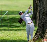 May 11, 2024: Maria Fassi of Mexico takes her second shot just off the fairway during the third round at the Cognizant Founders Cup at the Upper Montclair Country Club in Clifton, NJ. Mike Langish/CSM (Credit Image: ÃÂ Mike Langish/Cal Sport Media) (Credit Image: Â Mike Langish/Cal Sport Media