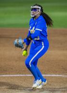 May 11 2024 Palo Alto CA U.S.A. UCLA starting pitcher/relief pitcher Taylor Tinsley (23)delivers the ball during the NCAA Pac 12 Softball Tournament Championship between UCLA Bruins and the Utah Utes. UCLA beat Utah 2-1 at Boyd & Jill Smith Family Stadium Palo Alto Calif. Thurman James / CSM (Credit Image: Â Thurman James/Cal Sport Media